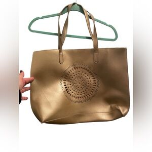 Gold Neiman Marcus Tote Bag